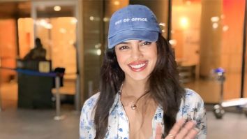 Priyanka Chopra arrives in Mumbai after announcing her Marathi movie Paani