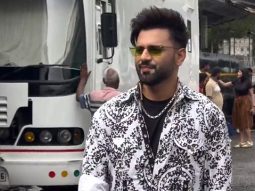 Rahul Vaidya strikes a pose in this dapper outfit at Laughter Chefs set