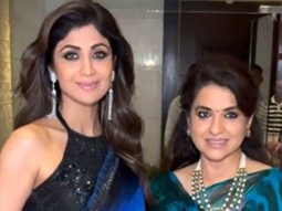 Shilpa Shetty stuns in a blue saree at an event in the city