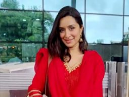 Shraddha Kapoor looks so beautiful in this red salwar at the airport