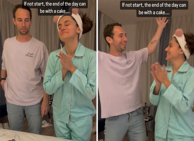 Cake disaster strikes! Taapsee Pannu's birthday wish for husband Mathias Boe will crack you up, watch 