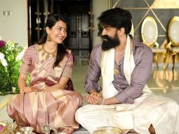 Yash shares photos with wife Radhika Pandit as they celebrate Varalaxmi pooja at their residence