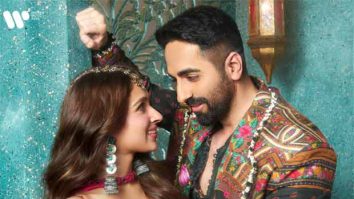 Ayushmann Khurrana and Pashmina Roshan unveil the poster for their new Garba song ‘Jachdi’