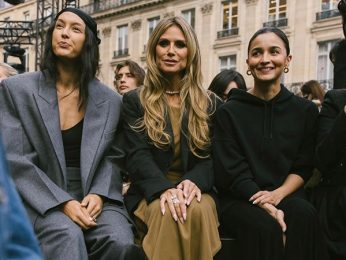 Alia Bhatt poses with Heidi Klum in “backstage” pictures from Paris Fashion Week Alia Bhatt poses with Heidi Klum in “backstage” pictures from Paris Fashion Week