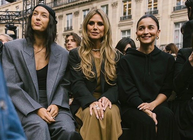 Alia Bhatt poses with Heidi Klum in “backstage” pictures from Paris Fashion Week