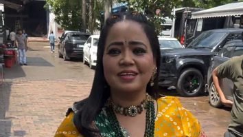 Bharti Singh gets clicked at Laughter Chefs set as she nails the Gujju look