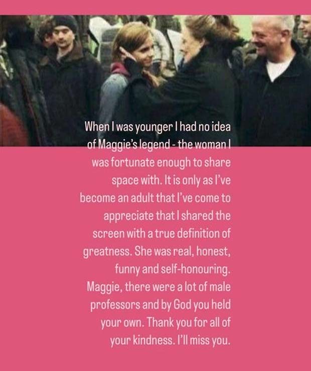 Daniel Radcliffe, Emma Watson, and other Harry Potter actors pay tribute to late Maggie Smith; fans honor her demise at Wizarding World in Orlando