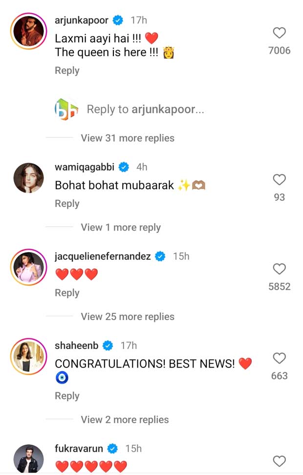 Deepika Padukone and Ranveer Singh receive love from Alia Bhatt, Priyanka Chopra, Nick Jonas, Arjun Kapoor & more on the arrival of their baby girl, see their messages 