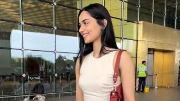 Manushi Chhillar gets clicked at the airport in this pretty white dress