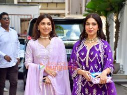 Photos: Bhumi and Samiksha Pednekar visit Shilpa Shetty’s house for Ganapati darshan