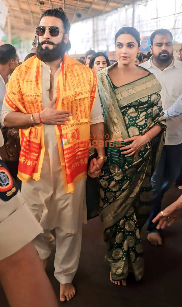 photos deepika padukone and ranveer singh seek blessings at siddhivinayak temple 6