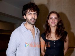 Photos: Kartik Aaryan, Triptii Dimri and Sonali Bendre snapped at Manish Malhotra’s house in Bandra