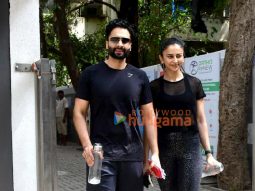 Photos: Rakul Preet Singh and Jackky Bhagnani snapped outside the gym in Santacruz