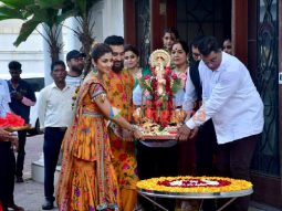 Photos: Shilpa Shetty and Shamita Shetty Ganapati Bappa Immersion at her residence