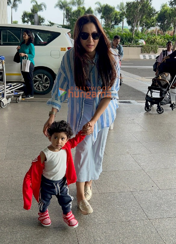 photos siddhant chaturvedi malavika mohanan and gauahar khan snapped at the airport 4