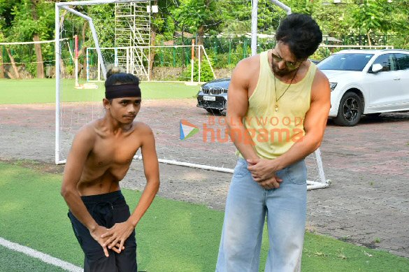 photos tiger shroff sachiin joshi and others snapped during a football match 4