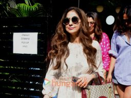 Photos: Urmila Matondkar spotted outside a restaurant in Bandra