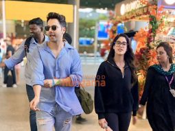 Photos: Varun Dhawan and Janhvi Kapoor snapped at the airport