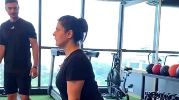 Prepping for the weekend with some weight training! Zareen Khan