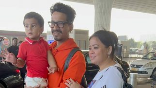 Bharti Singh & Haarsh Limbachiya’s son Gola greets paps with Namaste