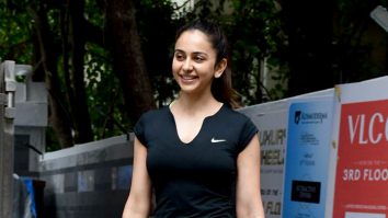 Rakul Preet Singh sports an all black airport look as she gets clicked