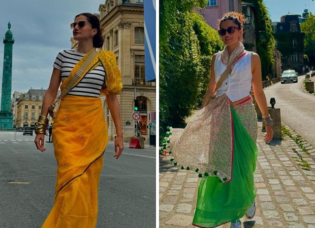 Saree, not sorry: Taapsee Pannu’s take on Indo-Western fashion and how to style it differently! : Bollywood News