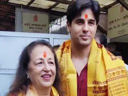Sidharth Malhotra gets clicked by paps at Siddhivinayak temple