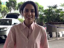 Sobhita Dhulipala waves at paps as she gets clicked at the airport