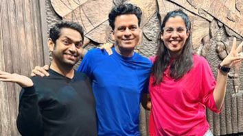 The Family Man Season 3: Manoj Bajpayee and Sharib Hashmi pose with Shreya Dhanwanthary as they kick start shoot in Nagaland
