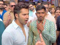 Varun Dhawan goes viral for walking barefoot to seek blessings from Lord Ganesha