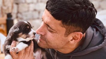 Farhan Akhtar shares heartwarming moment with a puppy amid filming 120 Bahadur in Ladakh