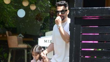 Kunal Kemmu gets clicked with Soha Ali Khan and daughter post lunch at Mizu