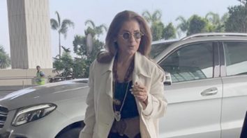 Classy forever! Dimple Kapadia gets clicked at the airport
