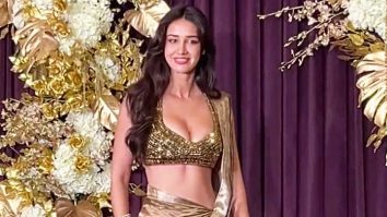 Disha Patani Gold Glam for Manish Malhotra Diwali Bash