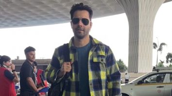 Flannel with denims! Varun Dhawan’s super cool airport look