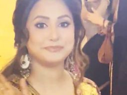 Hina Khan waves for the camera at Ektaa R Kapoor Diwali Party