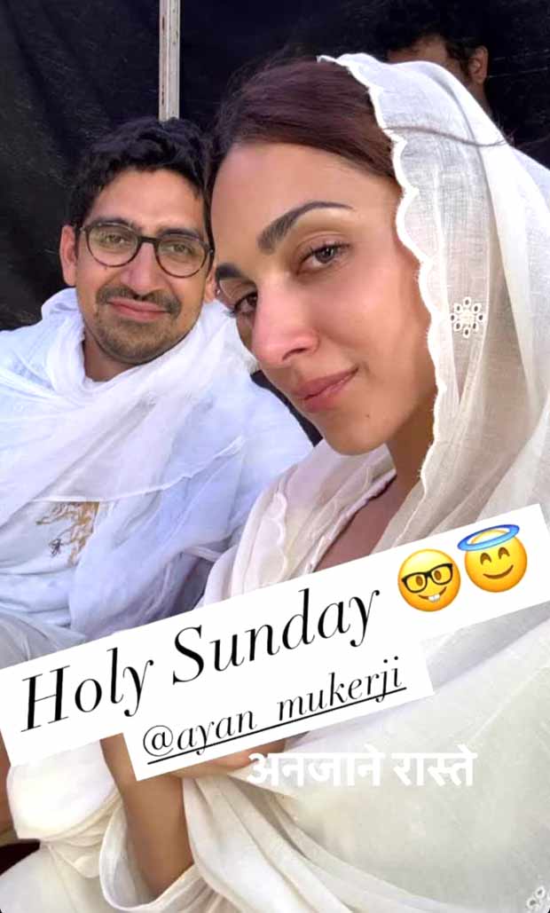 Kiara Advani shares a selfie with War 2 director Ayan Mukerji amid shoot, see pic 