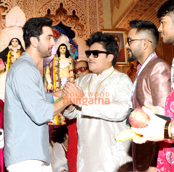 photos ajay devgn kajol rani mukerji alia bhatt and others snapped during durga puja at north bombay sarbojanin 16