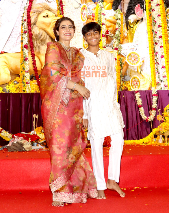 photos ajay devgn kajol rani mukerji alia bhatt and others snapped during durga puja at north bombay sarbojanin 18