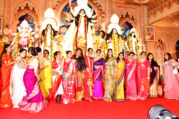 photos ajay devgn kajol rani mukerji alia bhatt and others snapped during durga puja at north bombay sarbojanin 4