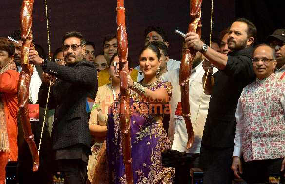 Photos: Ajay Devgn, Kareena Kapoor Khan and Rohit Shetty attend Ram Leela celebrations in New Delhi as they promote their film Singham Again