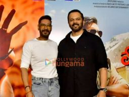 Photos: Ajay Devgn and Rohit Shetty snapped at a multiplex screening Singham part 1 to interact with fans and promote Singham Again