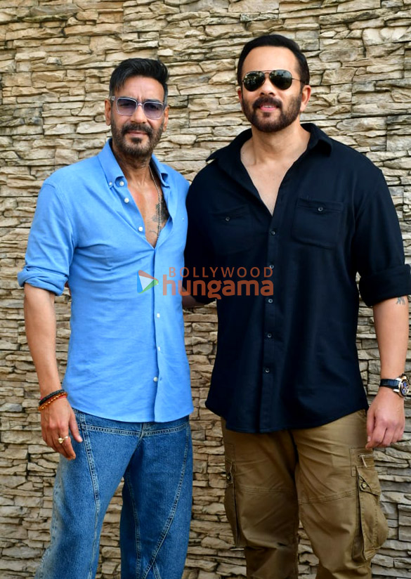 Photos: Ajay Devgn and Rohit Shetty snapped promoting Singham Again ...