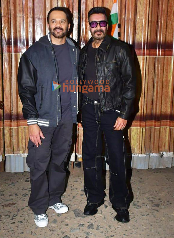 photos ajay devgn and rohit shetty snapped promoting singham again on the sets of bigg boss 18 5