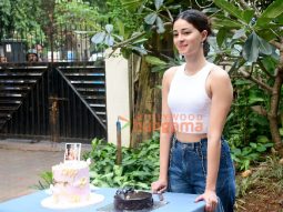 Photos: Ananya Panday snapped celebrating birthday with media in Bandra