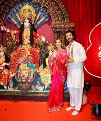 Photos: Ankita Lokhande, Nia Sharma, Rashami Desai, Siddharth Nigam and many more snapped at the Goregaon Durga Mahotsav 2024