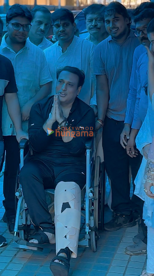 photos govinda gets discharged from the hospital 1