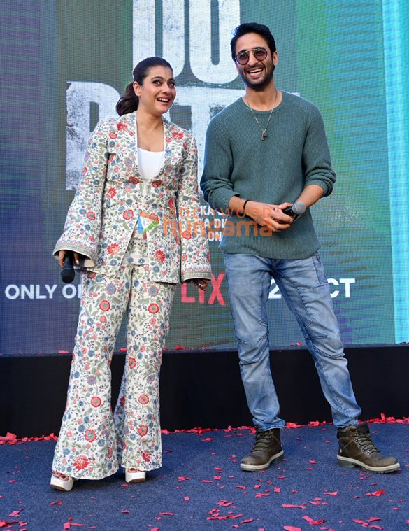 photos kriti sanon kajol and shaheer sheikh promotes do patti in jaipur 2