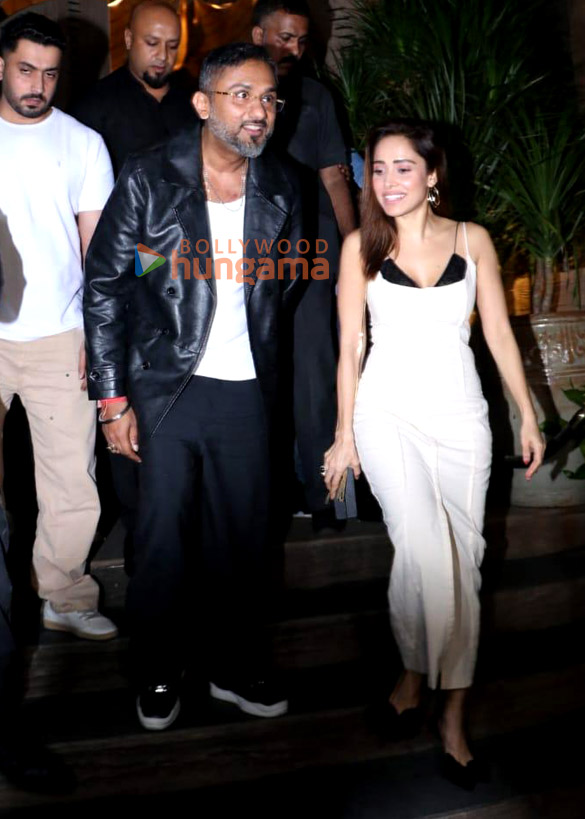 photos nushrratt bharuccha ishita raj sharma yo yo honey singh and sunny singh nijjar snapped at bkc 2