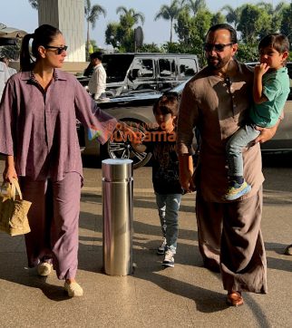 Photos: Saif Ali Khan, Kareena Kapoor Khan, Vijay Deverakonda and Stebin Ben snapped at the airport